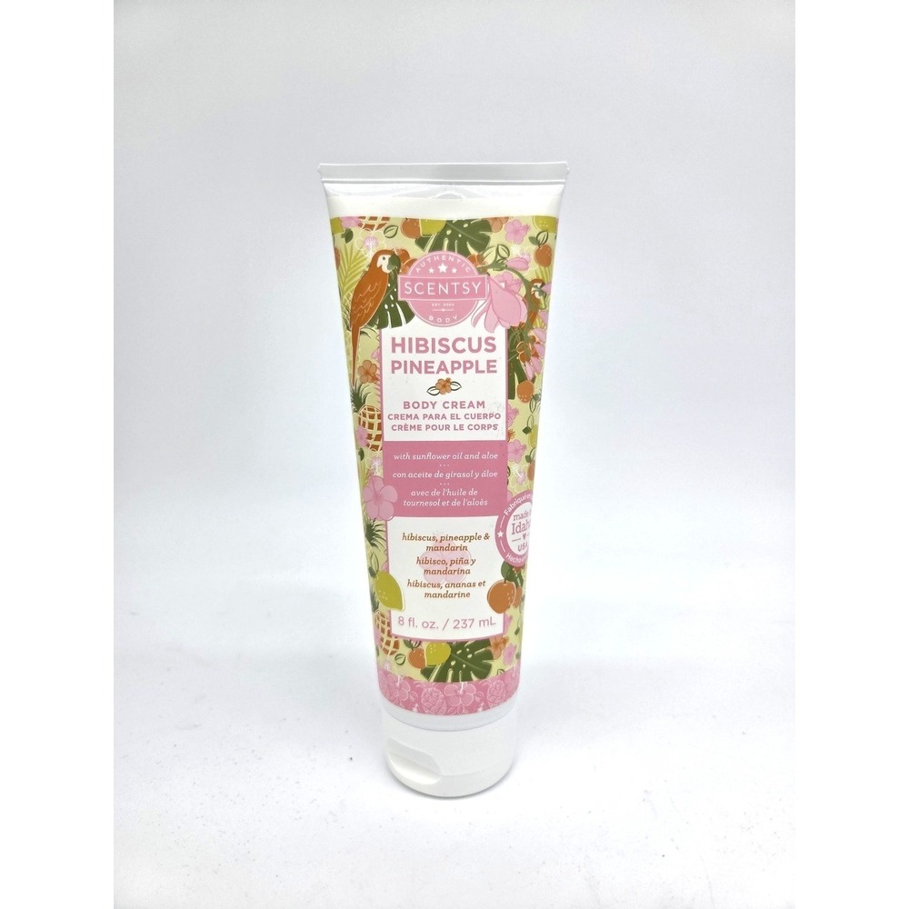 Scentsy Hibiscus Pineapple Body Cream 8 fl oz NEW Sealed